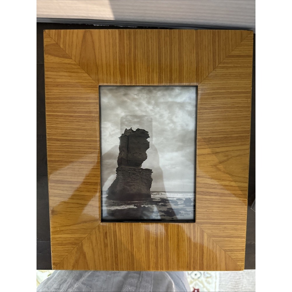 HOTEL COLLECTION Burled Light Wood Photo Frame 5 X 7 Felt Back Wall Hanging